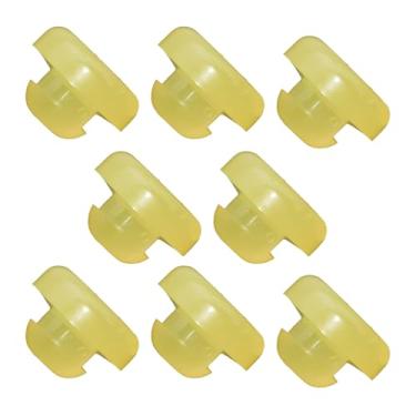 Imagem de awlbed 8 peças de freio embreagem pedal batente plugue de borracha, pedal de freio, auto peças de reposição #46584-5P010 46584-S0100 46584-2Y000, compatível com Nissan Infiniti Nissan (bege)