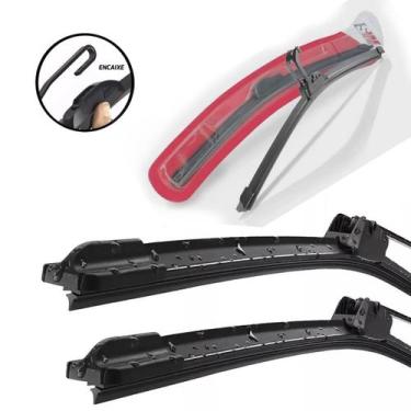 Imagem de Par Palheta Limpador ParaBrisa Ford Ka 1997 a 2001 Silicone - SW AutoM