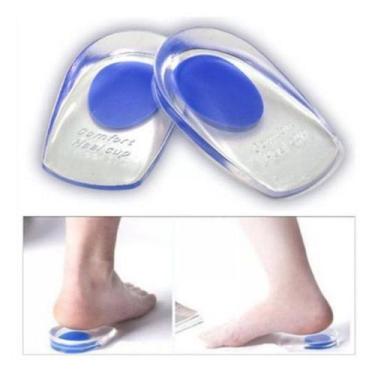 Imagem de Palmilha Calcanheira Em Silicone P/esporão De Calcâneo E Esporte- Par 