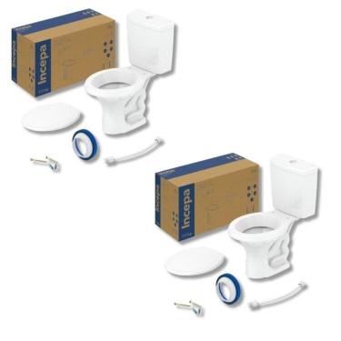 Imagem de Kit 2 de Bacia com Caixa Acoplada 3/6l Zip Branco