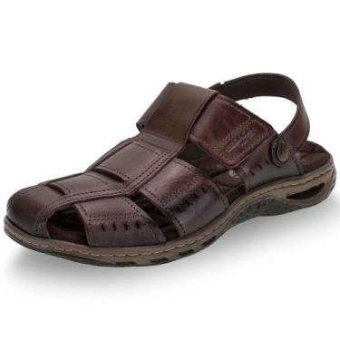 Imagem de Sandália masculina pegada - 131669, Café, 40