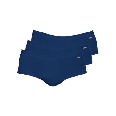 Imagem de Kit com 3 Cuecas Slip Zorba com Abertura 185, Azul marinho, M