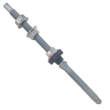 Imagem de 10 Parafusos M10x200 Placa Solar Telha Fibrocimento P/ Metal - SunProp