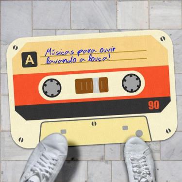 Imagem de Tapete Fita Cassete K7 Músicas para ouvir lavando a Louça - Yaay