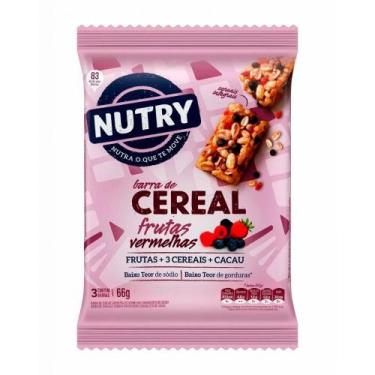 Imagem de Barra de Cereal de Frutas Vermelhas Nutry 66g