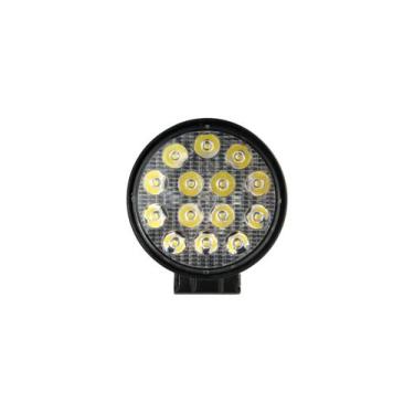 Imagem de Farol De Milha Redondo 14 Leds Luz Azul Agrícola 42w Bivolt - BRIWAX