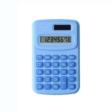 Imagem de Mini Calculadora De Bolso Matemática Plástica De 8 Dígitos Portátil De