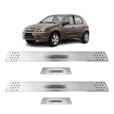 Imagem de Soleira para Porta Lateral Tuning Esportiva para carros 4 Portas (ABS)