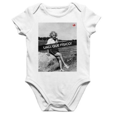 Imagem de Body Bebê Algodão Uau, que físico - Foca na Moda, Branco, G