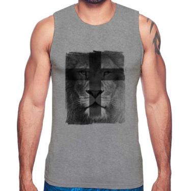 Imagem de Regata Leão de Judá - Foca na Moda, Cinza, G