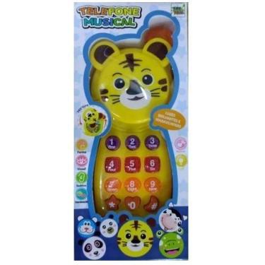 Imagem de Telefone de Brinquedo Infantil Luz e Sons Educacional Animais - Toy Ki