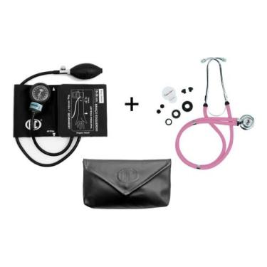 Imagem de Kit Enfermagem Esfigmomanômetro Aparelho De Medir Pressão Arterial NEW