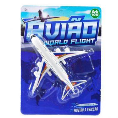 Imagem de Aviao De Plastico Com Motor A Friccao - ArkToys