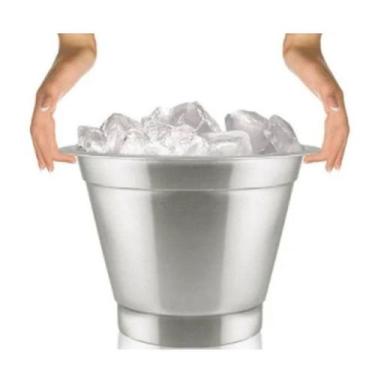 Imagem de Balde De Gelo e Cerveja 7L Alumínio Baude de Jelo pra Bebida - A.R Var