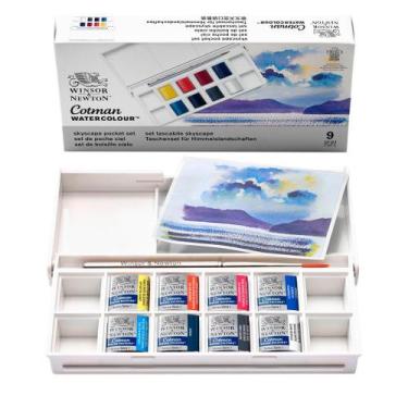 Imagem de Estojo Aquarela Cotman Céu Skyscape Winsor & Newton 8 Cores