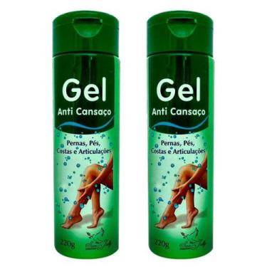Imagem de Kit 2 Gel Massageador Anti Cansaço 220g Pernas, Pés, Costas - San Jull