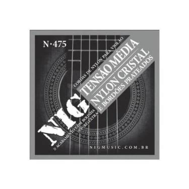 Imagem de Encordoamento Violão Nylon N-475 NIG Tensão Média