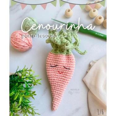 Imagem de Receita Kit Novelo de Maria - Porta-Tesoura Cenourinha