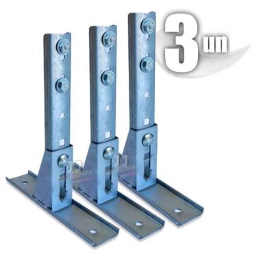 Imagem de Kit 3 Suporte para motor basculante fixador ajustável portão - MRA