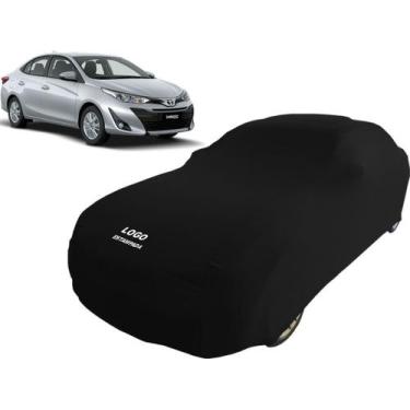 Imagem de Capa De Tecido Para Carro Toyota Yaris Sedan Xls Connect - Mz, Preta