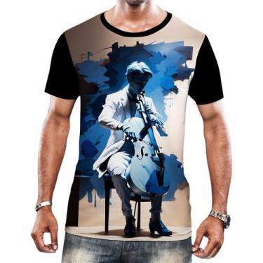 Imagem de Camiseta Camisa Tshirt Instrumento Corda Violoncelo Arte 2 - Enjoy Sho
