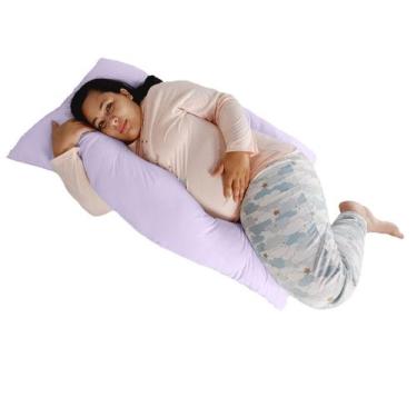 Imagem de Travesseiro Gigante Happy Line 120 X 70 cm, Lilás