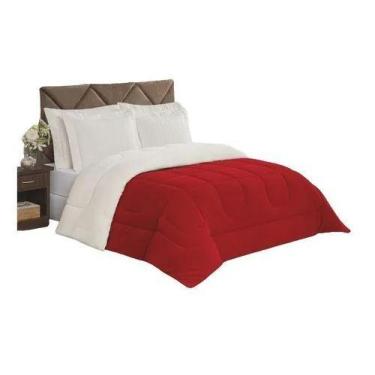 Imagem de Coberdrom Casal Queen Sherpa Edredom Cobertor Pele Carneiro - GABY ENX