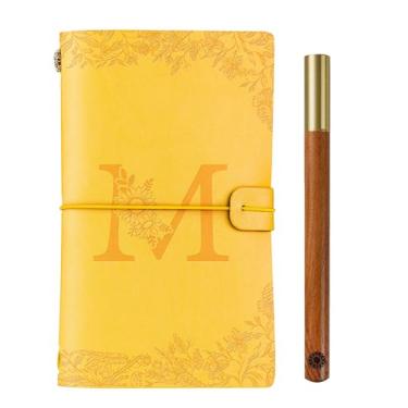 Imagem de Caderno de couro para presente de girassol, presentes personalizados para amantes de girassol, meninas, mulheres no Natal, aniversário, caderno de desenho recarregável, diário de viagem, agenda