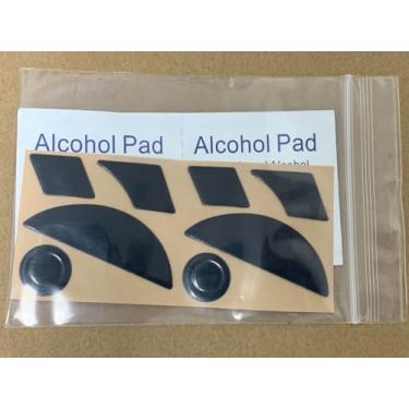 Imagem de Mars Fox Patins de mouse para Razer Naga 2014/Naga Chroma/Naga Limited Razer Green / Edição canhoto 2014 (2 conjuntos) - Espessura de 0,7 mm (edição canhota)