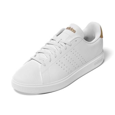 Imagem de adidas Tênis masculino Advantage 2.0, Branco, branco/bronze, 4