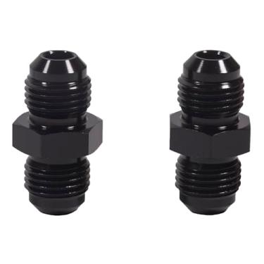 Imagem de 6AN macho para 6AN, tamanho da rosca de 6AN é 9/16-18 Unf, acoplador macho flare normalmente usado no sistema de combustível, como extensão de mangueira de combustível, conexão de linha ao filtro de