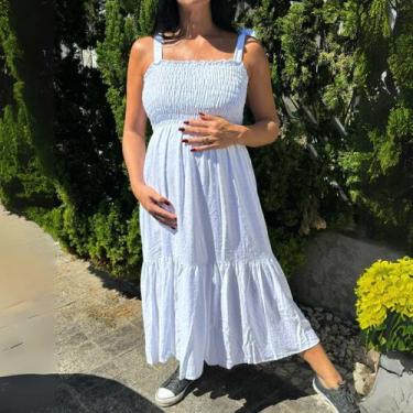 Imagem de Vestido Perfeito Para Gestantes Leve E Soltinho Moda Verão - Donna Lu,