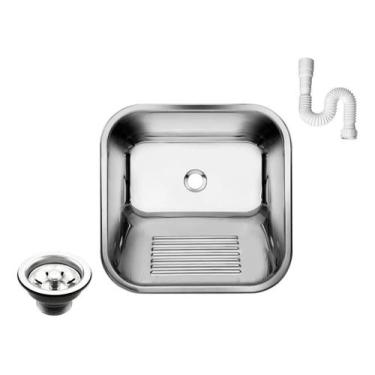 Imagem de Tanque Inox 304 As Lavanderia 40x40 Medio 22l