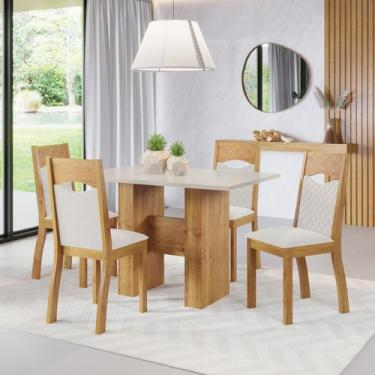 Imagem de Mesa de Jantar Retangular Green C/4 Cad Pietra Mel/Bonde/V.marfim - Ca