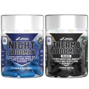 Imagem de Kit Night Abdomen + Thermo Abdomen Black - Bodyaction, Sem sabor