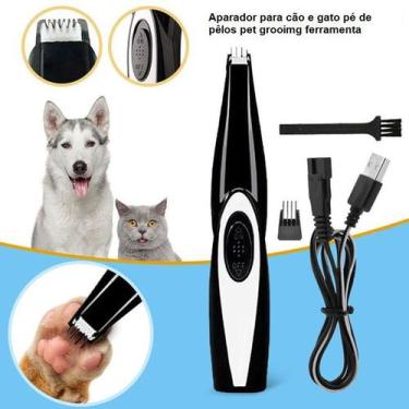 Imagem de Maquininha Pet Tosador Caes Tosar Patinha Orelha Cachorros E Gatos - C
