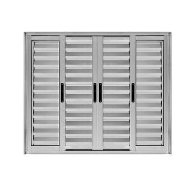 Imagem de L25 veneziana 6 folhas 1,00 x 1,00 - Alfa Esquadrias, 38 KG, ALUMÍNIO 