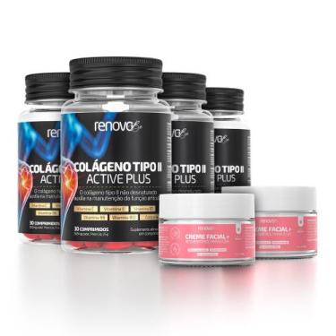 Imagem de 4 Potes Colágeno Tipo 2 Ossos e articulações - Renova Be, 2 Tipo 2 + C