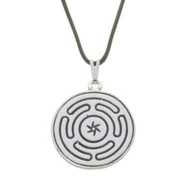 Imagem de Colar Strophalos de Hécate Labirinto 22mm Fio Fino - Sunshine Cristais