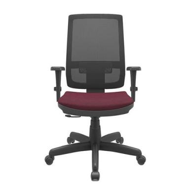 Imagem de Cadeira giratória presidente Brizza vinho - Plaxmetal