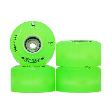 Imagem de Jogo de Rodas Traxart LED Alien Verde 58mm x 32mm/85A