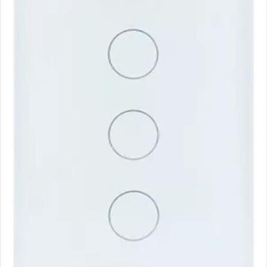 Imagem de Interruptor Inteligente Touch Wi-fi Ekaza 3 Botões  Branco
