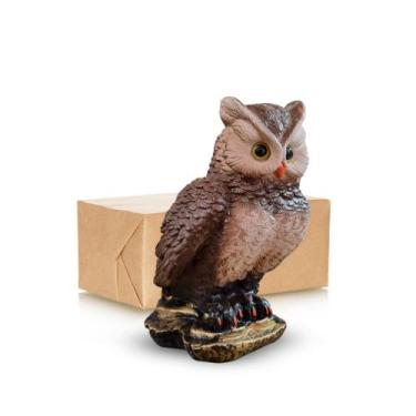 Imagem de Escultura Decorativa Espantalho Repelente Espanta Pombo Pardal Passari