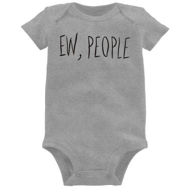 Imagem de Body Bebê Ew, People - Foca na Moda, Cinza, G