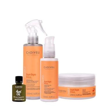 Imagem de Kit Cadiveu Professional Bye Bye Frizz Selagem Leave-in Máscara e Açaí Oil (4 produtos)