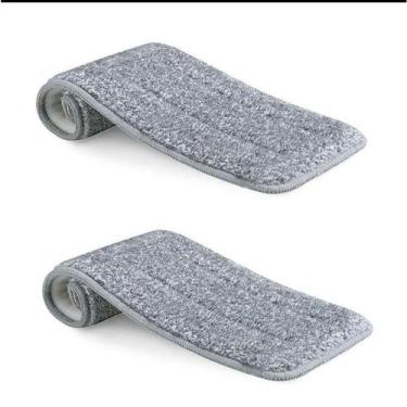 Imagem de Refil Flat Mop Kit Com 2 Unidades Para Esfregão Rodo Vassoura Magica -