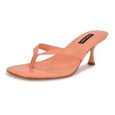 Imagem de Nine West Sandália feminina de salto Andela, Laranja 800, 37