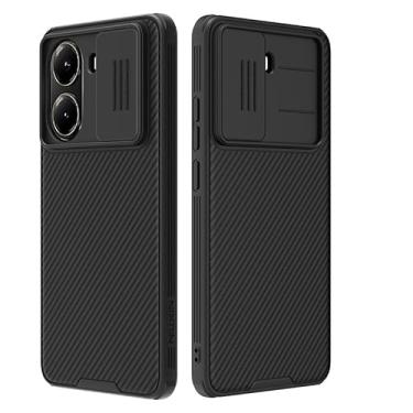 Imagem de WVOZWWO Capa para Xiaomi Poco X7 Pro, Capa Protetora Fina com Protetor de Câmera PC Rígido e TPU Capa Fina Antiarranhões para Xiaomi Poco X7 Pro 5G (Preto)