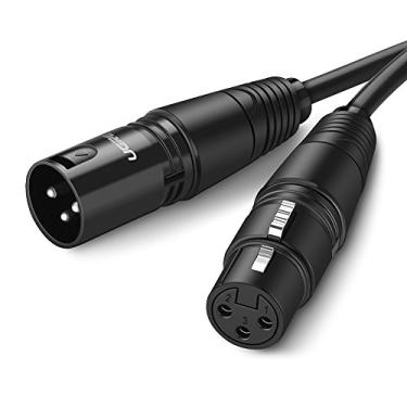 Imagem de UGREEN Cabo XLR, microfone XLR macho para fêmea, cabo de extensão XLR, cabo extensor para sistema PA, gravador de estúdio, amplificador, mixer, sistema de alto-falantes ou gravação profissional (1M)