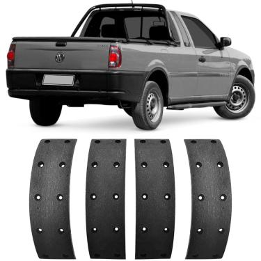 Imagem de Lona Freio Volkswagen Saveiro 1.6 1.8 2005 a 2022 Traseira trw Fras-le VW/278